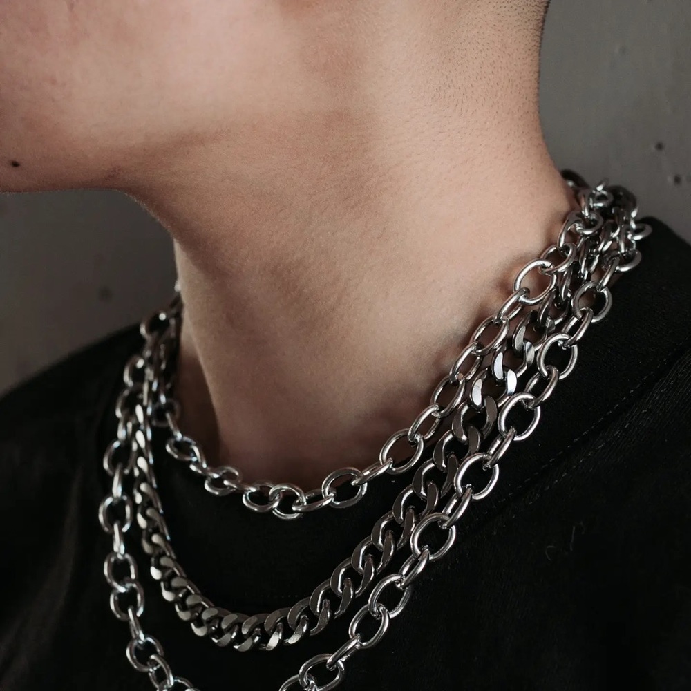 The Pretty Cult Covet chain necklace layered light punk goth witchy
